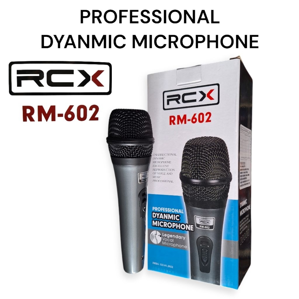 RCX Mic Microphone Profesional Sound sistem RCX RM-602 Microphone Vocal & Musik Frekuensi 80 Hz _ 15