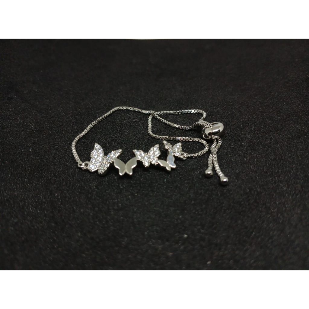 gelang serut titanium silver dewasa