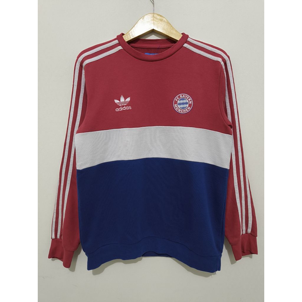 Sweater Crewneck Adidas FC Bayern Munchen 1981 Sweatshirt Vintage SIZE M