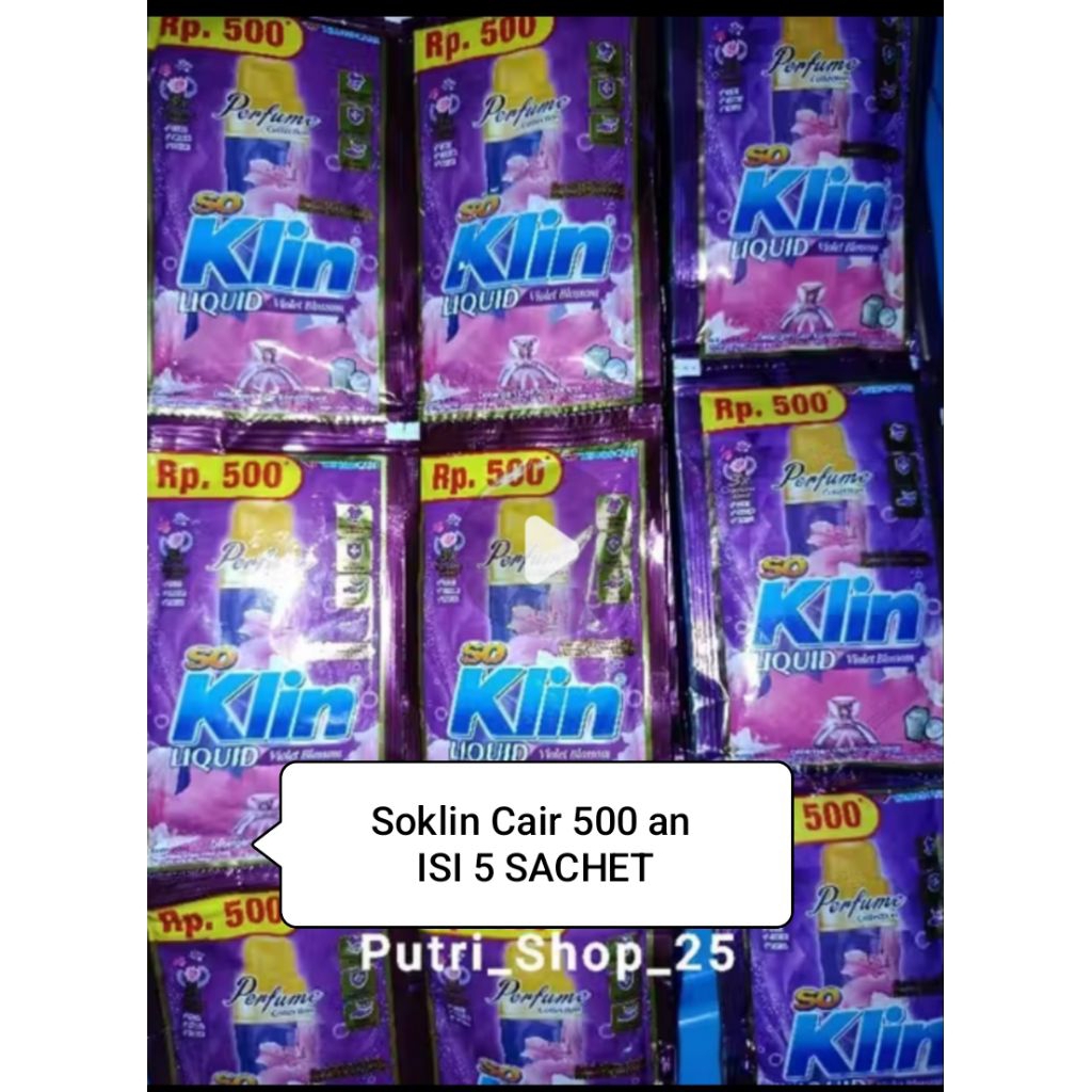 Soklin cair 500an 5 SACHET Random