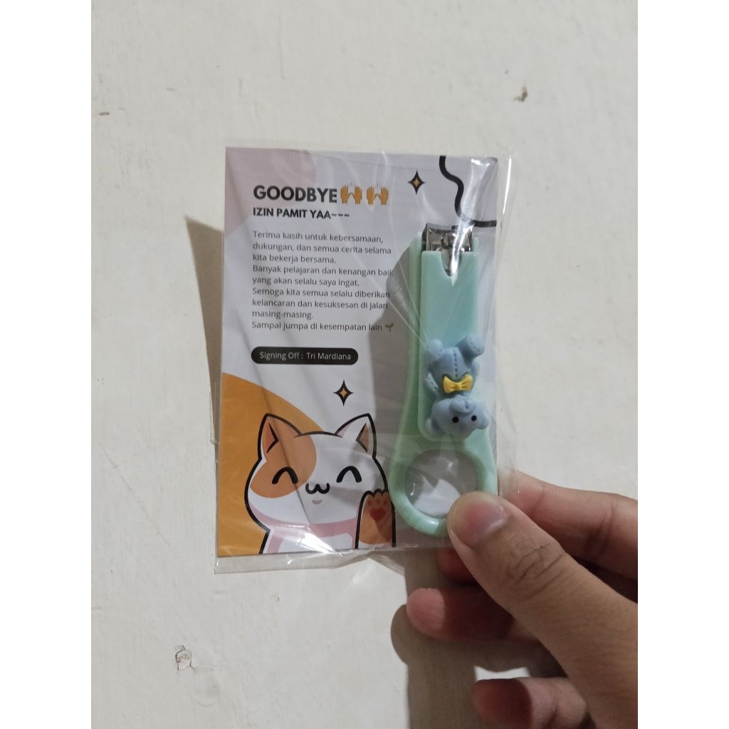 Gift Card Custom Sudah Termasuk Gunting Kuku