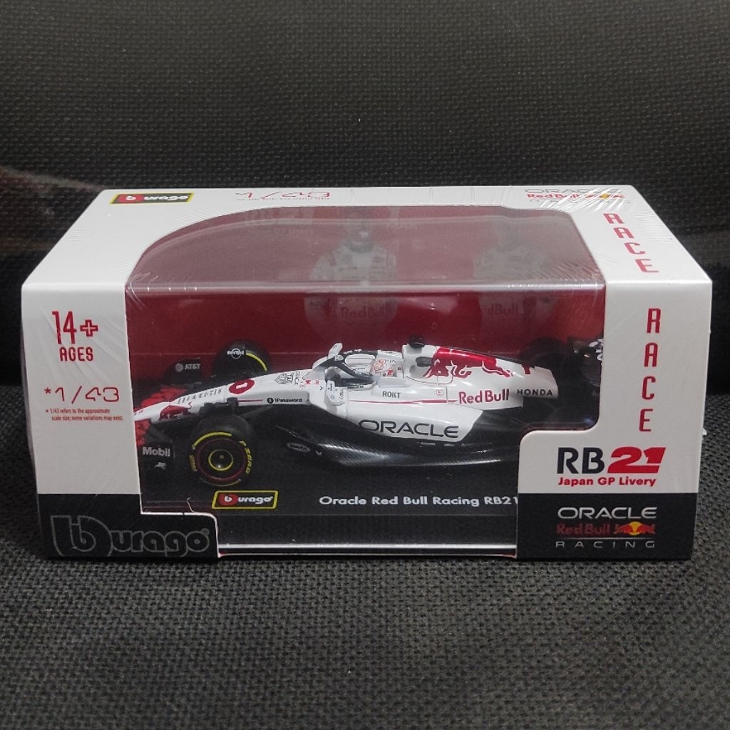 Diecast Mobil Bburago F1 1 / 43 Red Bull Racing Max Verstappen ORI MIB