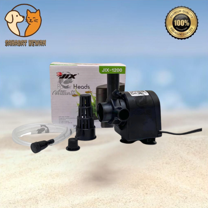 Pompa Celup Aquarium Pompa Hidroponik Pompa Filter Aquarium Kolam Kecil JIX 1200