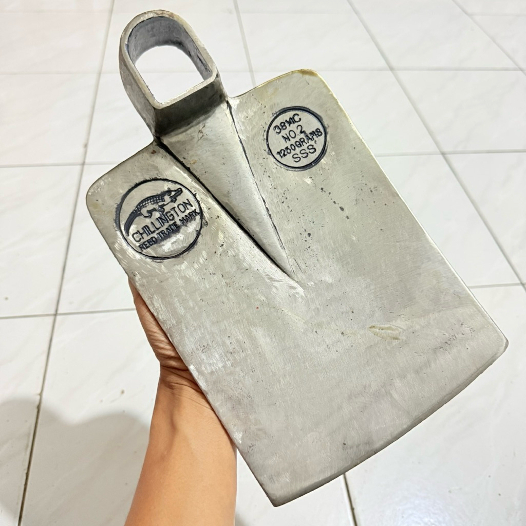 Cangkul Buaya asli Baja putih Cangkul anti lengket cangkul pertanian Berkebun