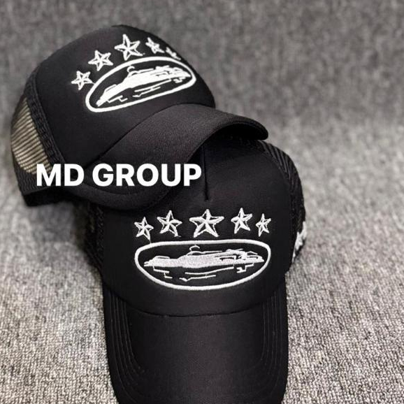 Topi Trucker Bordir Lips Unisex Kain Cotton Jaring Breathable All Size Korea Casual Terbaru 2026