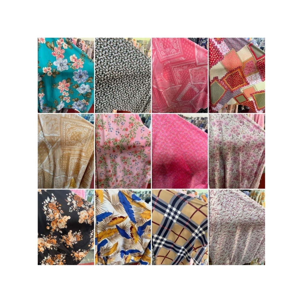 kain crepe premium - kain crepe motif bunga - kain crepe - kain crepe motif bestseller - kain crepe 