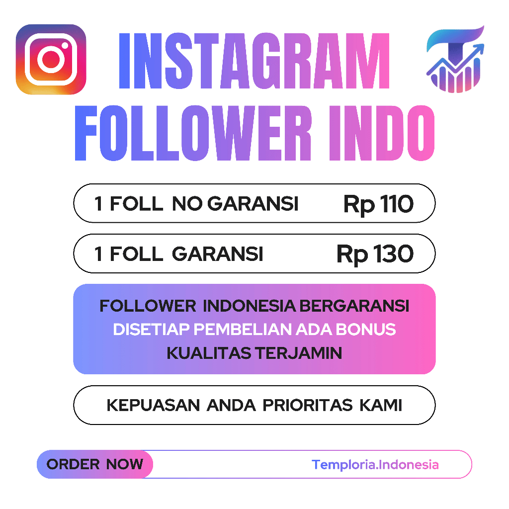 Follower Instagram Indonesia Aktif termurah Pengikut Instagram Indonesia Aktif Bergaransi dan berbon