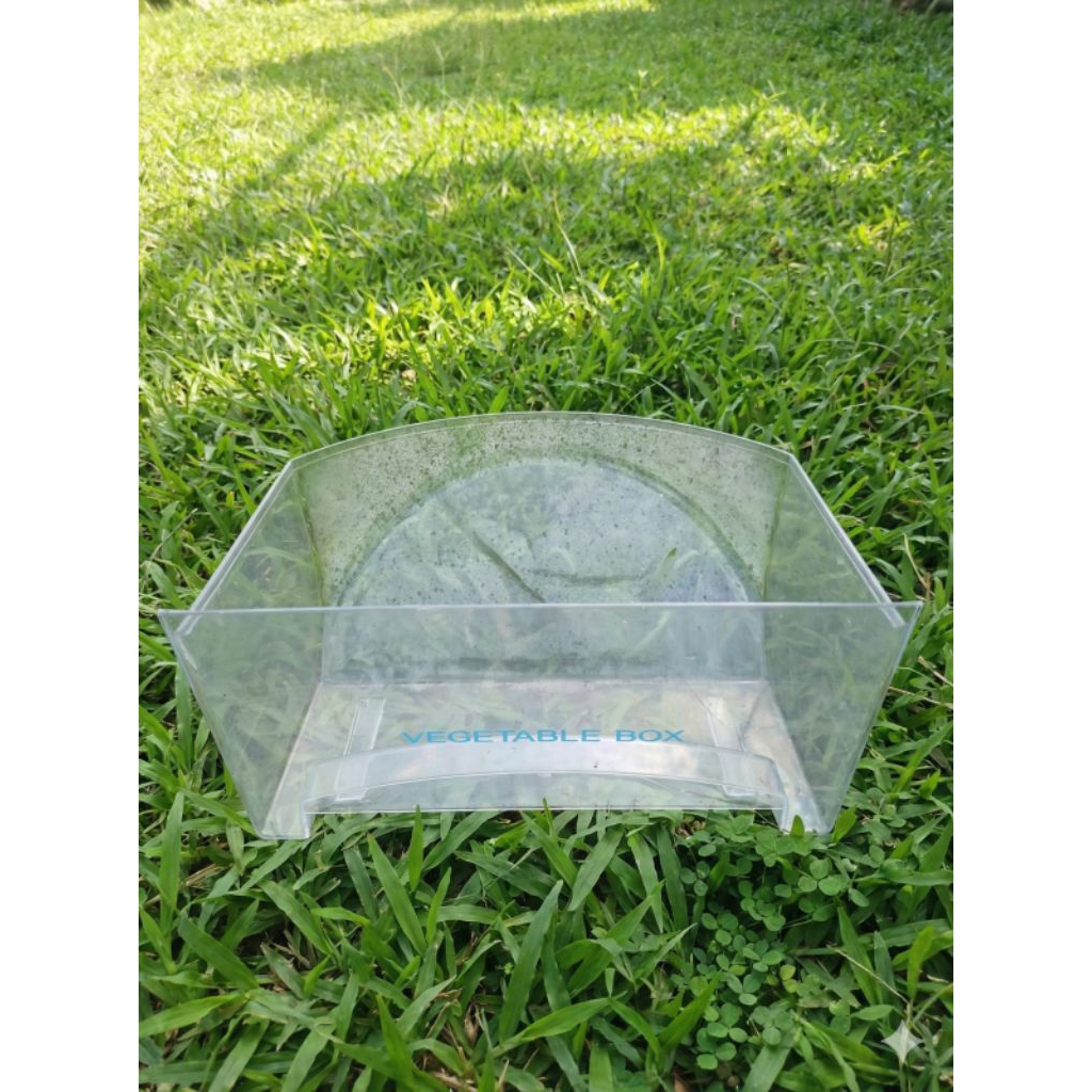 RAK SAYUR KULKAS AQUA 1 PINTU FULL SET ORIGINAL COPOTAN