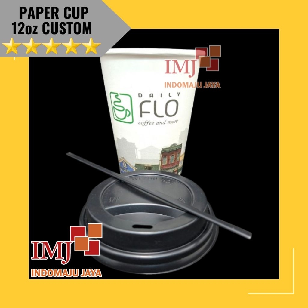 PAPER CUP 12oz CUSTOM CETAK PAPER CUP 12 oz CUSTOM DESAIN