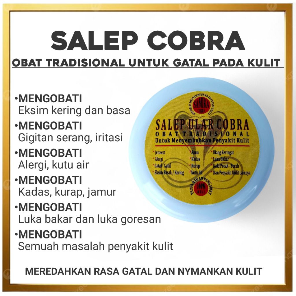 Salep Ular Cobra Obat Tradisional Untuk Kulit Gatal
