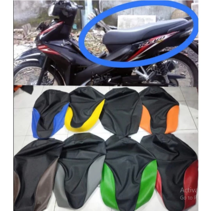 Kulit Jok Absolute REVO/ Sarung Jok Motor Honda Revo Absolute CW 110