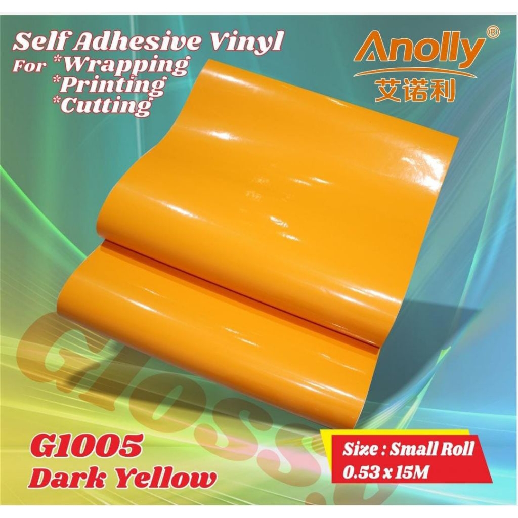 WALLPAPER KUNING GLOSSY/STIKER GLOSSY KUNING/WALLPAPER STIKER KUNING MEJA/WALLPAPER STIKER DAPUR KUN