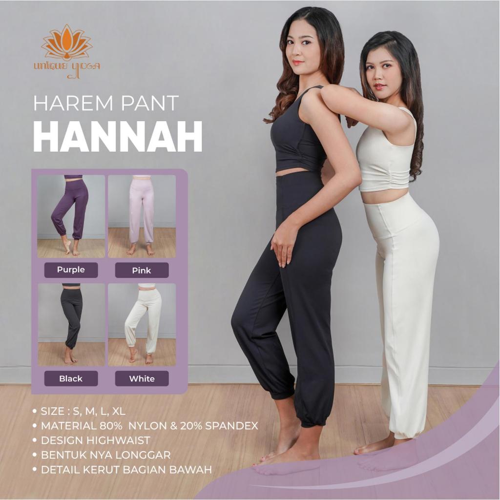Harem Pant Hannah / Celana Harem Olahraga Wanita Untuk Yoga Senam Gym Pilates