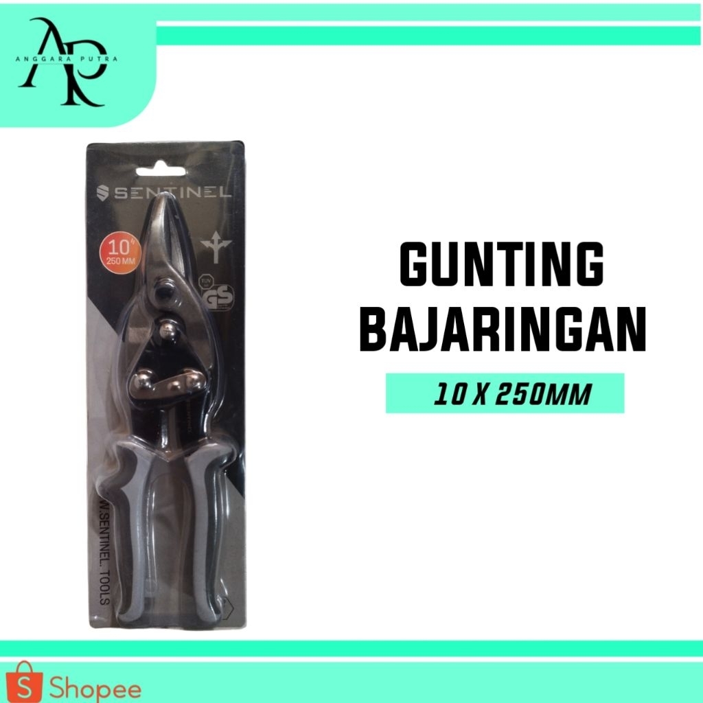 Gunting baja ringan Sentinel Aviation Snips 10 inch