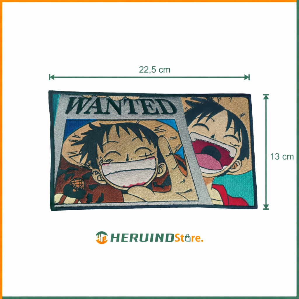 EMBLEM BORDIR BESAR ANIME LUFFY