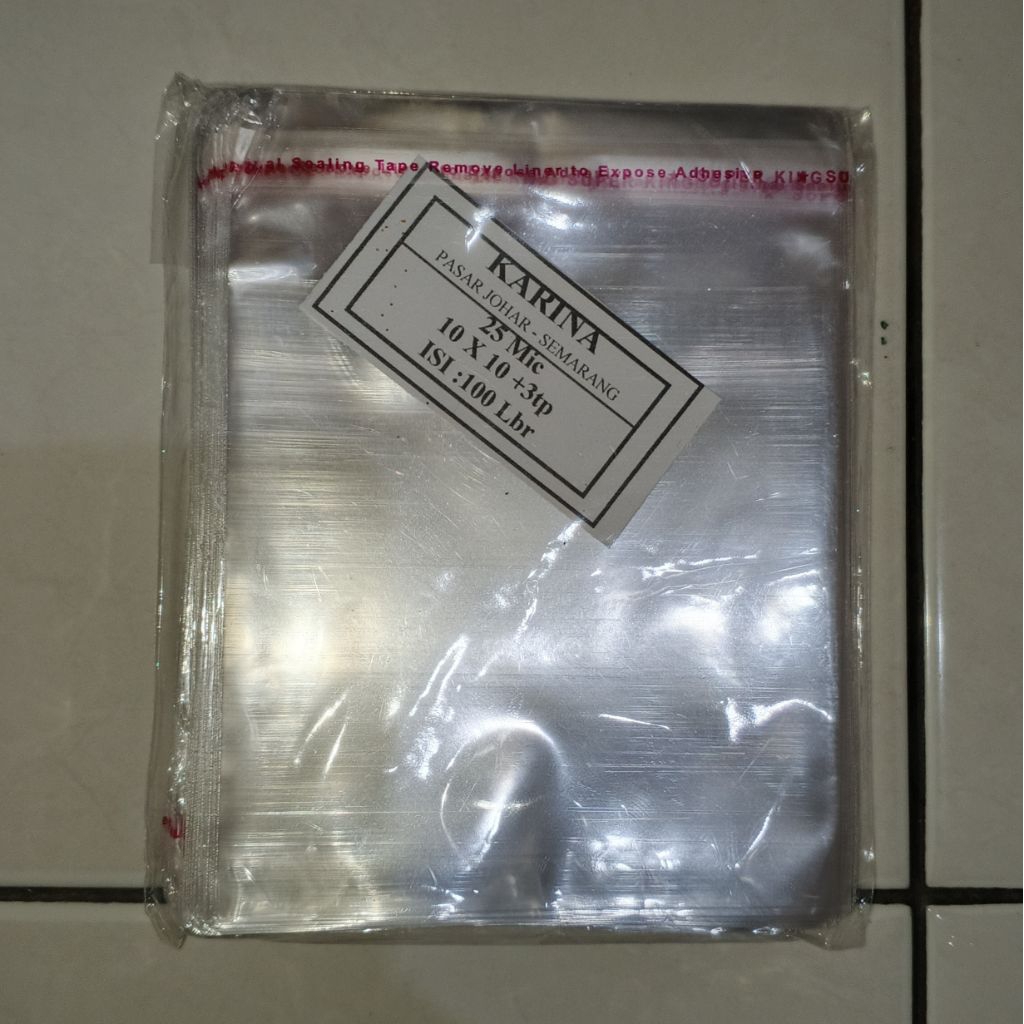 Plastik opp makanan 10x10 tebal 0,3