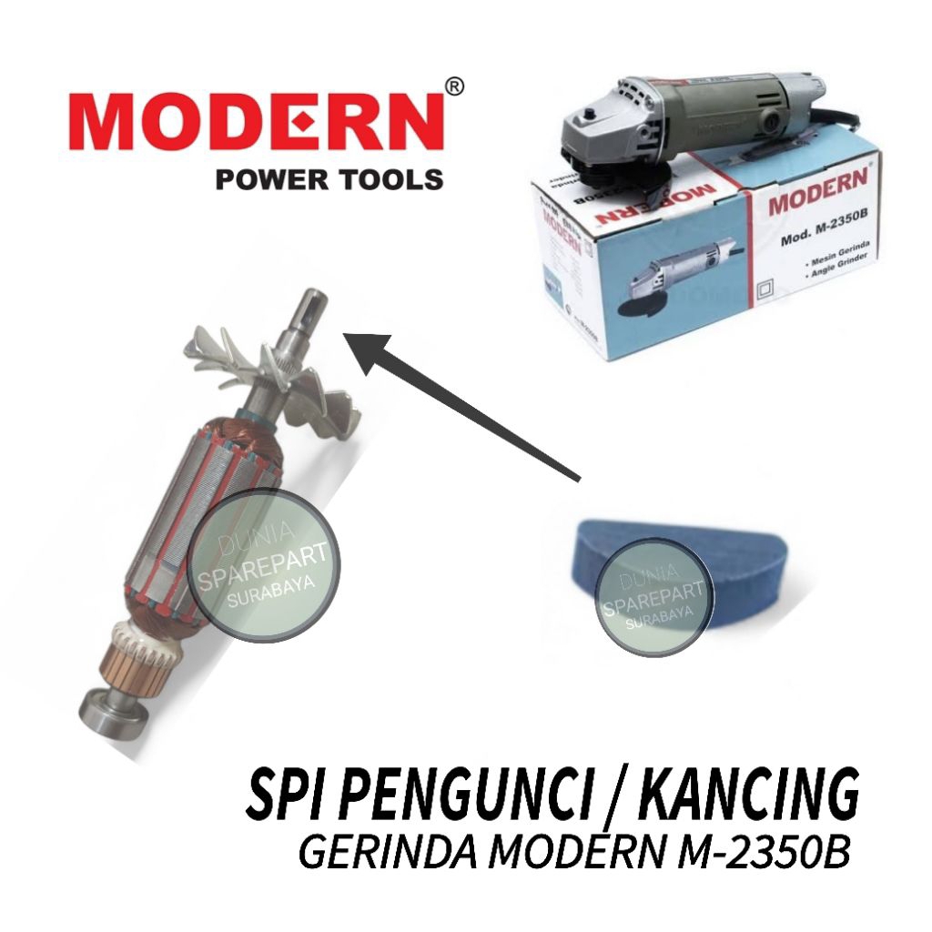 SPI PENGUNCI KANCING GEAR MESIN GERINDA MODERN M-2350B / PENGGANJAL SEPI BULAN KANCINGAN GURINDA M23