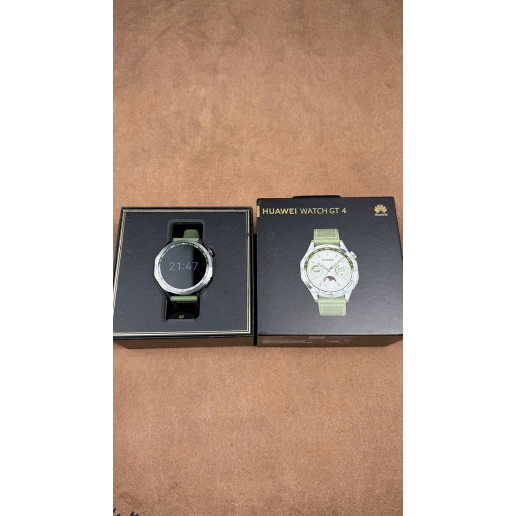 JAM TANGAN PRIA HUAWEI WATCH GT 4 SMARTWATCH 46mm LENGKAP FULLSET