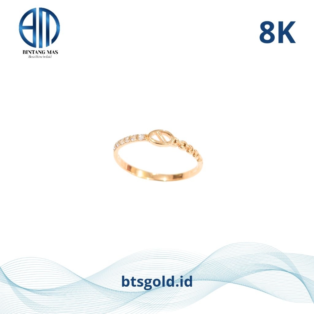 Cincin Emas Model Rantai | 8K