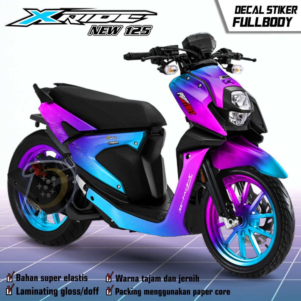 Stiker Motor Yamaha X ride 125 Decal Stiker X RIDE 125 Striping Xride 125 Bunglon