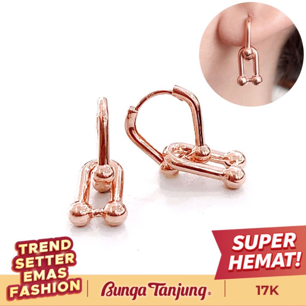 ANTING LUXURY - EMAS 17K - BUNGA TANJUNG