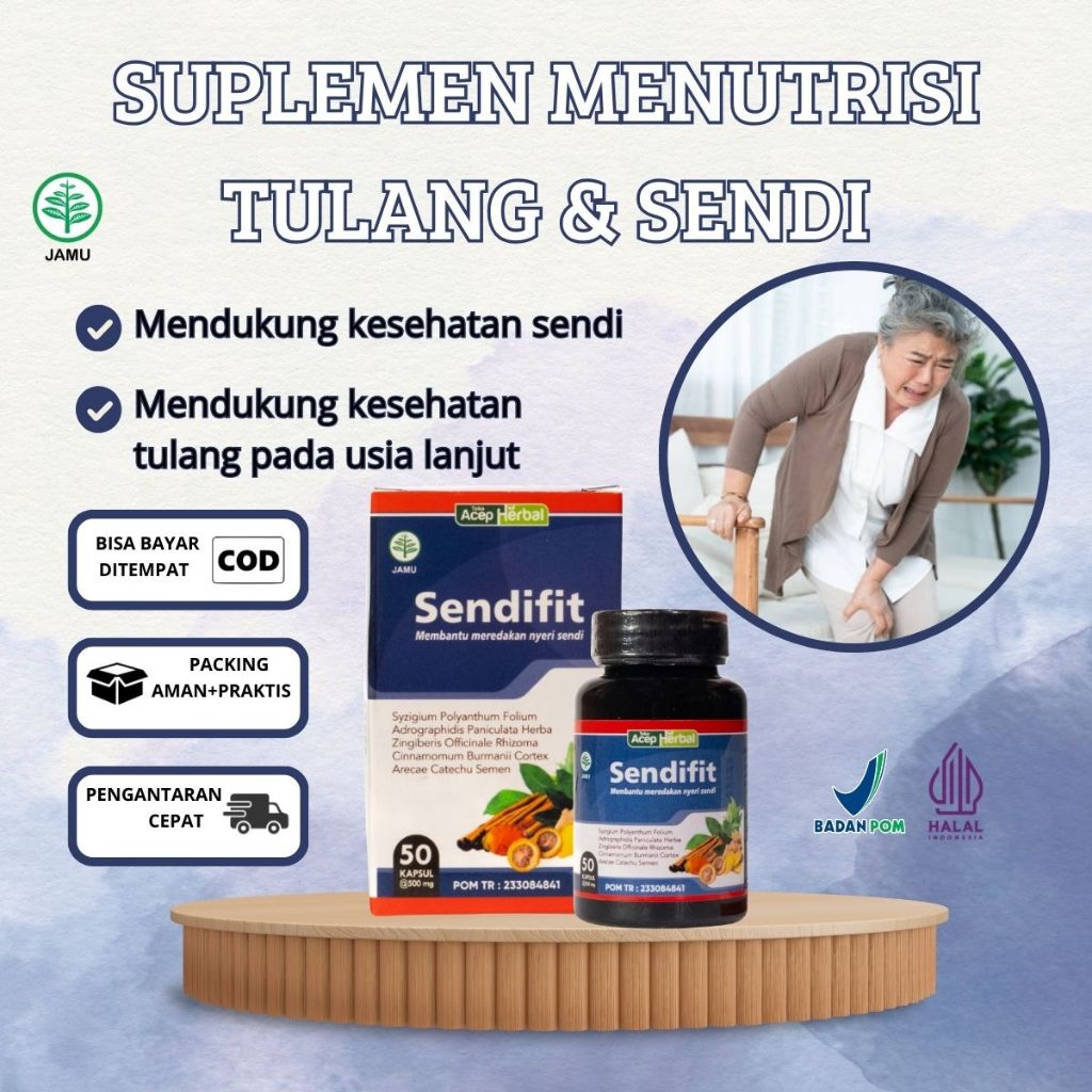 Suplemen Menutrisi Tulang & Sendi, Menjaga Kesehatan Tulang Lansia, Mendukung Kesehatan Sendi, Mengu