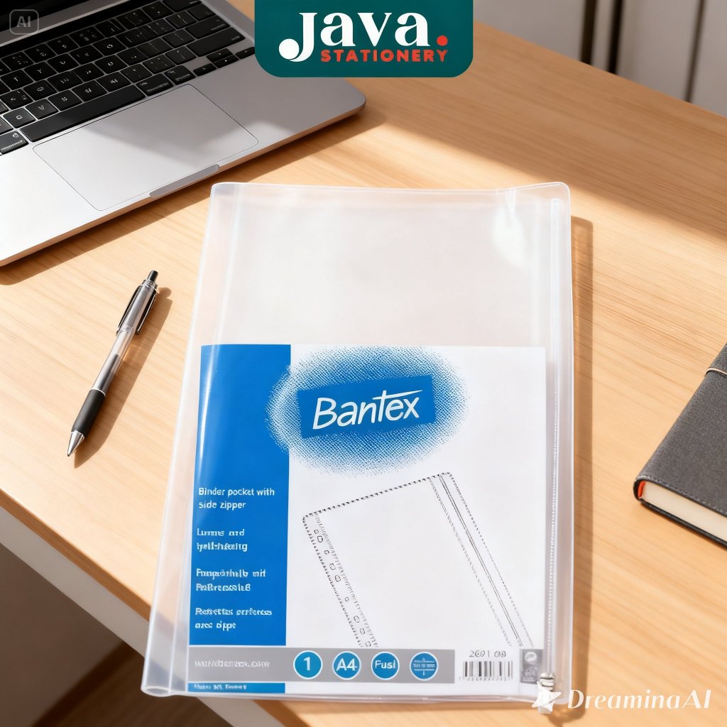 Zipper Binder Bantex A4 / PP 2071-08, Ideal untuk Arsip