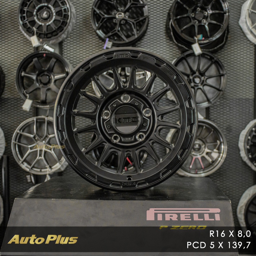 VELG KMC KM542 RING 16 PCD 5x139,7 Satin Black VELG JIMNY