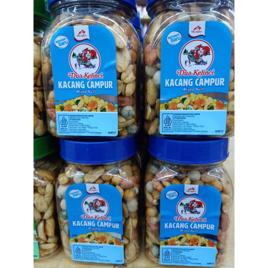 dua kelinci kacang campur mix toples 150g