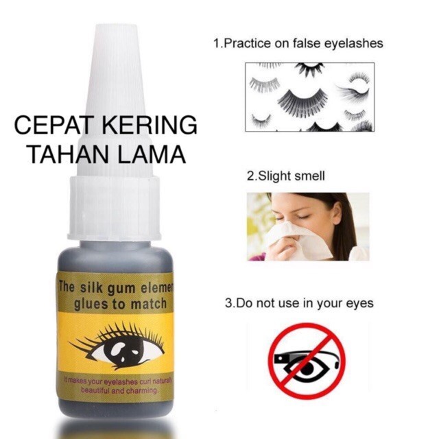 TERMURAH The silk Gum Yellow black Eyelash Extension Glue Lem Bulu Mata Star Color-PXMVL