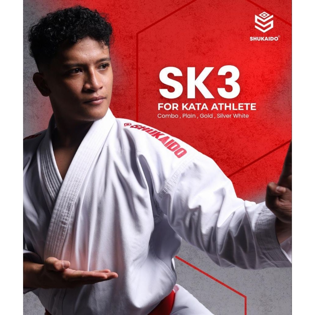 [SK3] KARATE GI KATA SHUKAIDO // TEGI // BAJU KARATE // BAJU KATA