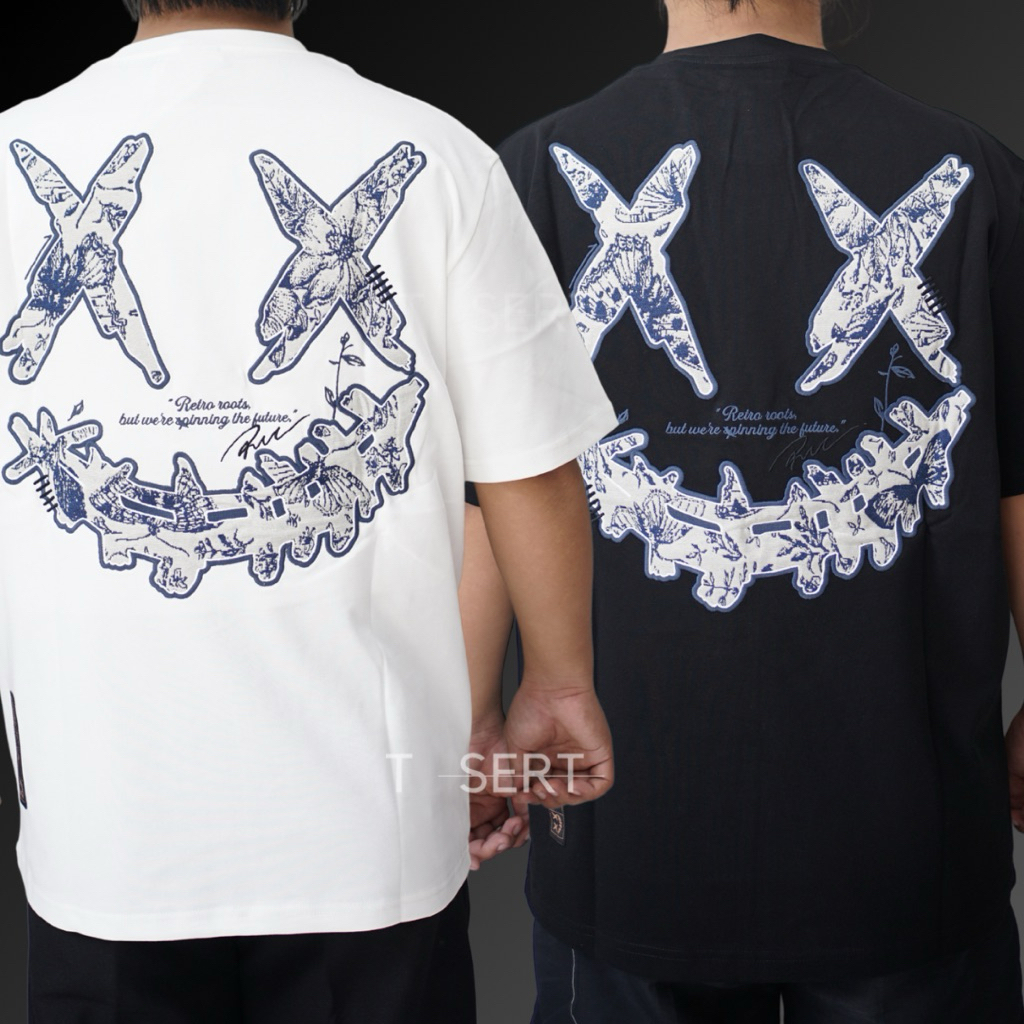 Ricky Is Clown Blue and White Porcelain Tee Original / Baju kaos Ricky Is Clown Authentic