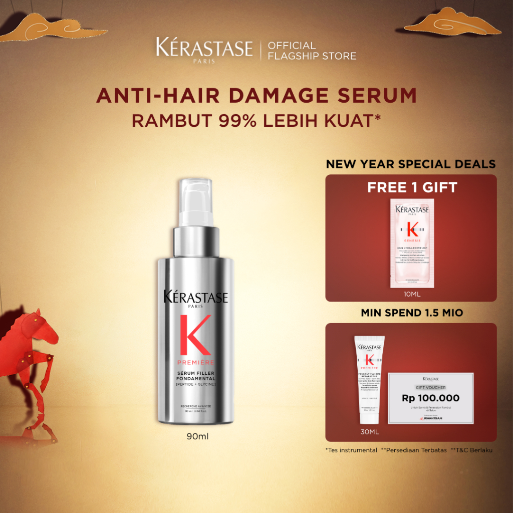 Kerastase Serum Premiere 90ml Anti-Hair Damage Hair Serum - Serum Rambut untuk Rambut Rusak & Memper
