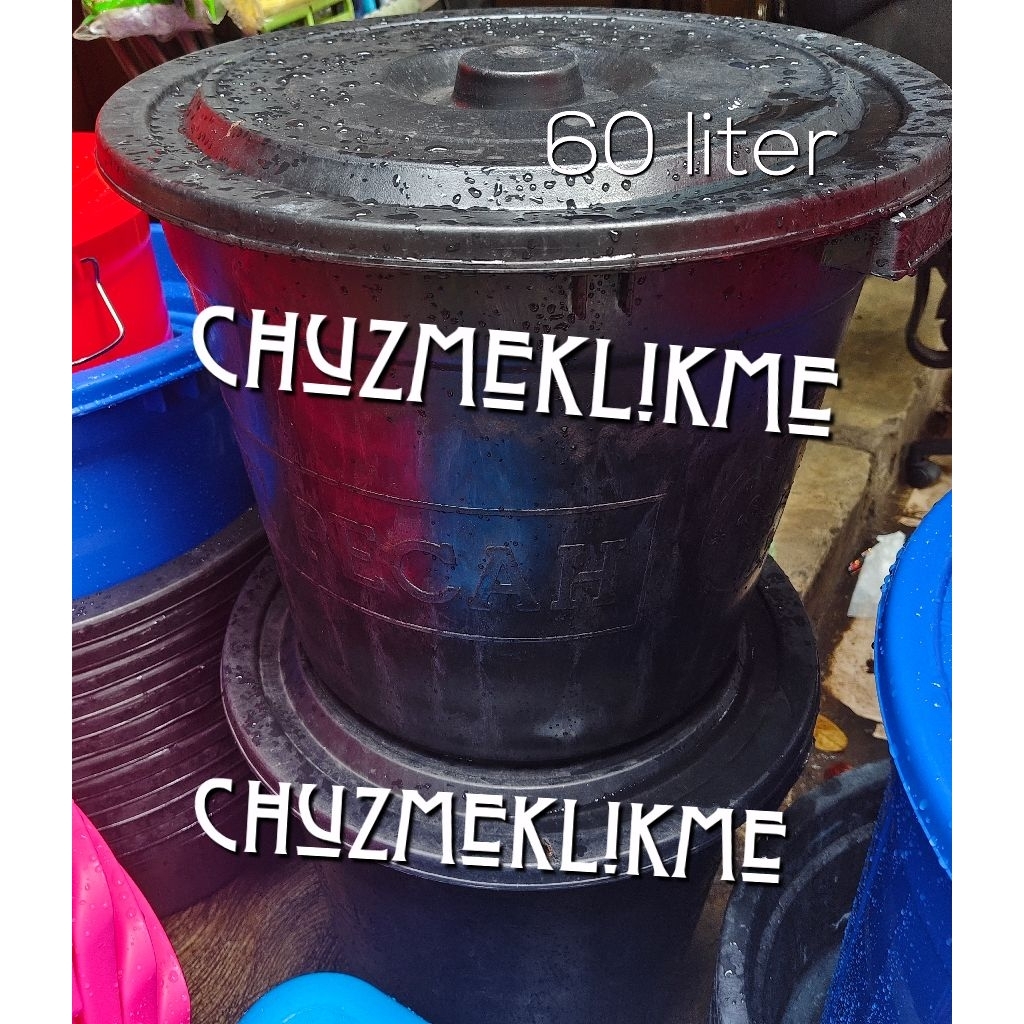 Ember besar karet/Ember besar hitam karet/Ember besar hitam 35 liter,60 liter, 80 liter