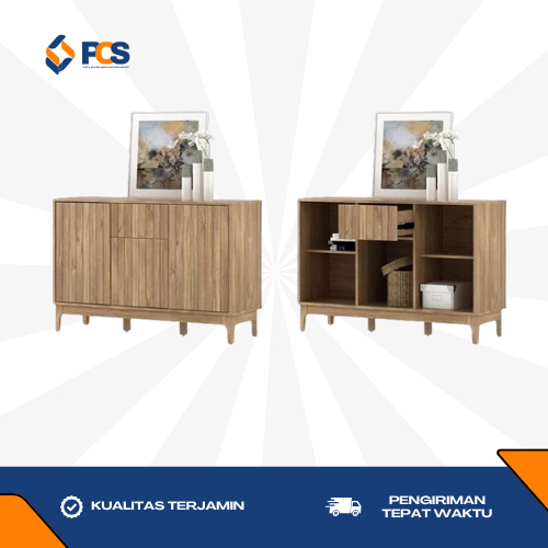 Sideboard Monza SB 120 / Sideboard MDF / Meja TV / Sideboard Serbaguna / Lemari Penyimpanan / Bufet 