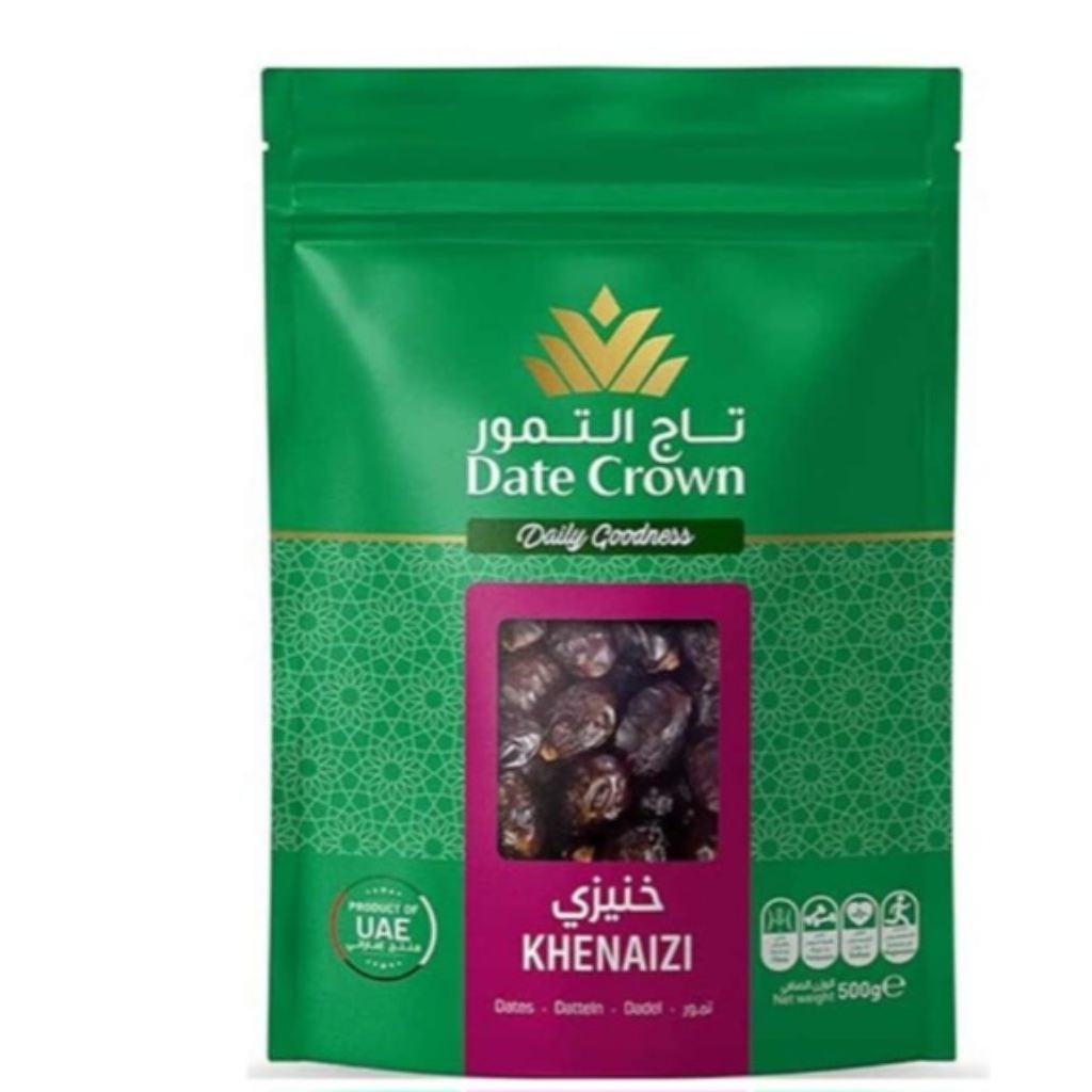 Kurma Date Crown 250GR Premium Khenaizi - Manis, Lembut, Elegan