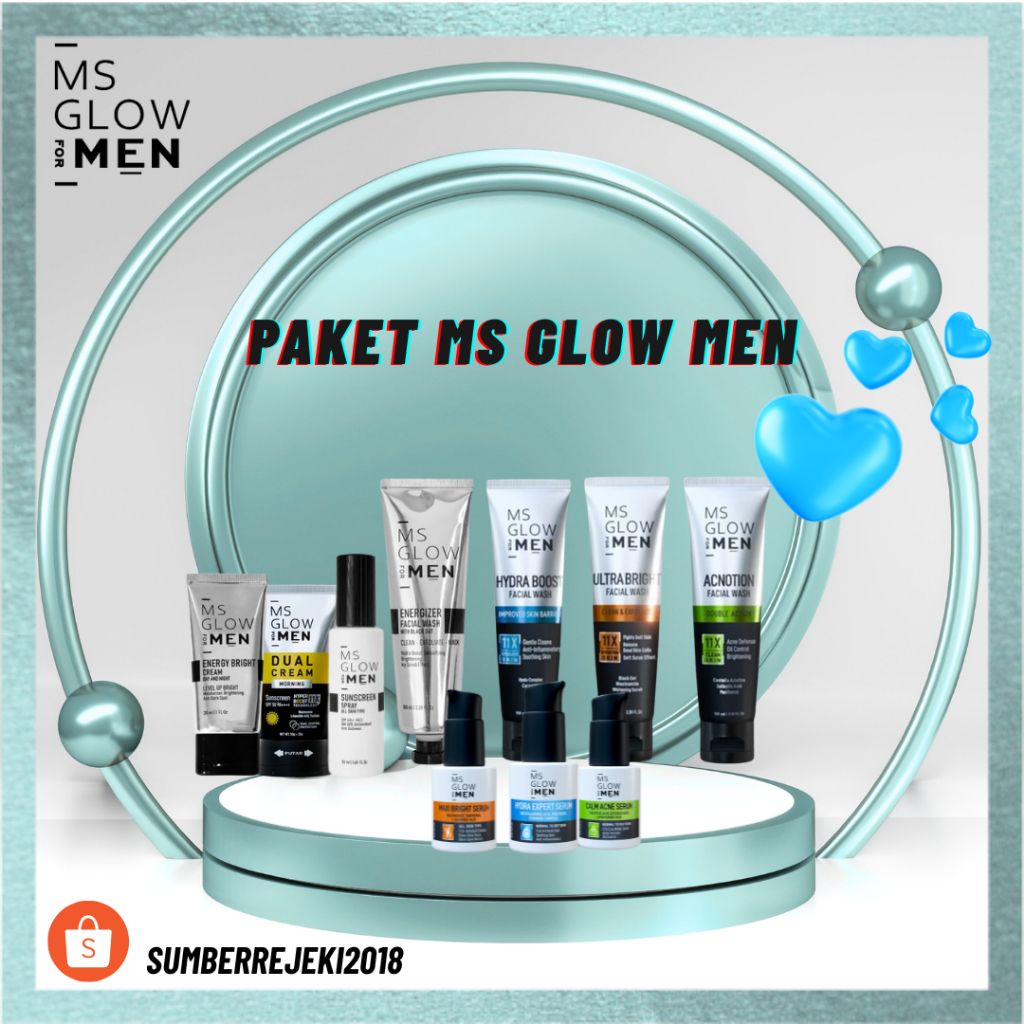 PAKET MS GLOW FOR MEN/PAKET 3IN1