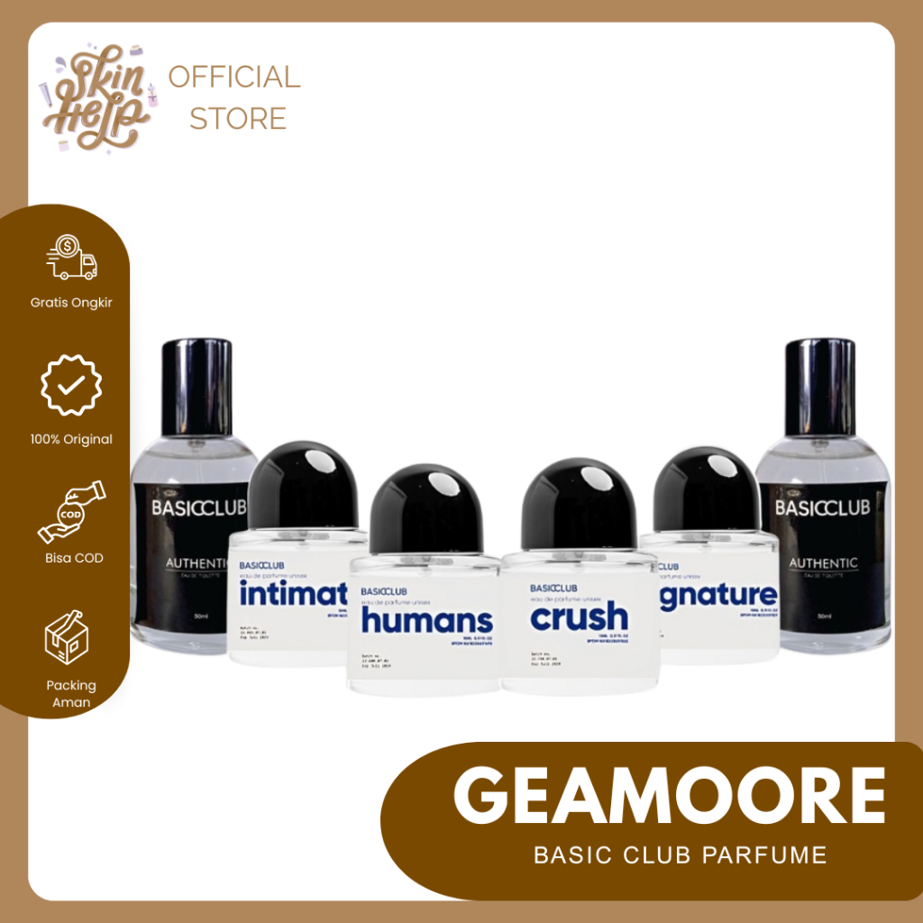 GEAMOORE Basic Club parfume unisex/basicclub geamoore parfume elegant eu de toilete-50ml BASICCLUB E