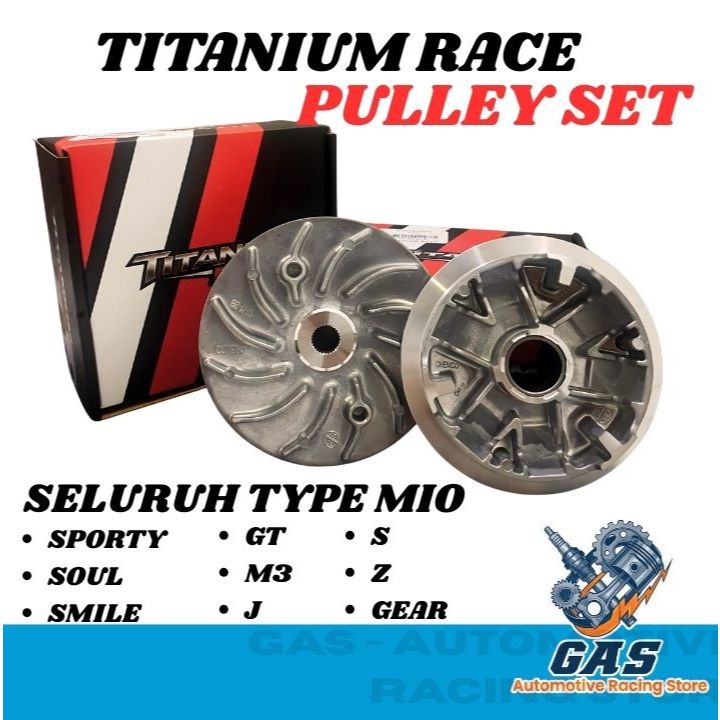 PULLEY 1 SET CUSTOM BUBUT + KEROK JALUR PULLEY PART UNTUK MOTOR MIO OUL DAN NOUV 54P UNTUK MOTOR MIO