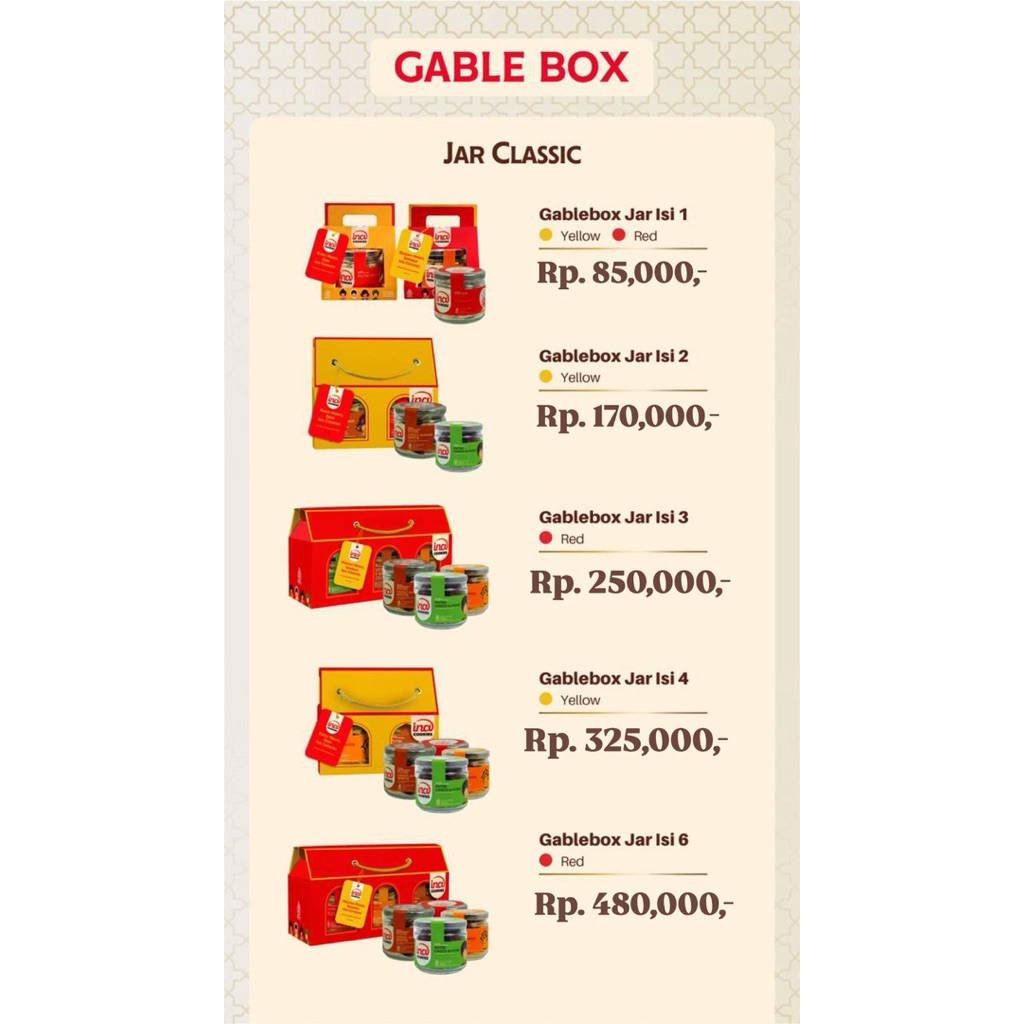 INA COOKIES GABLE JAR ONLY [BEKASI SMB]