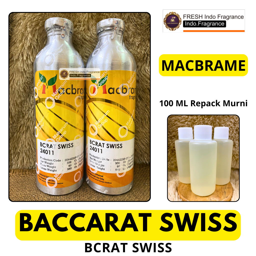 Bibit Parfum Baccarat Swiss Repack 100 ML MURNI MACBRAME
