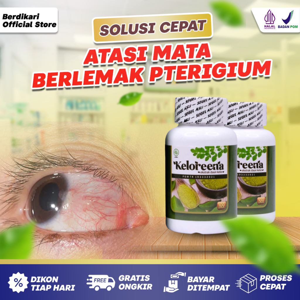Obat Mata Berlemak Pterigium – Keloreena Ekstrak Daun Kelor