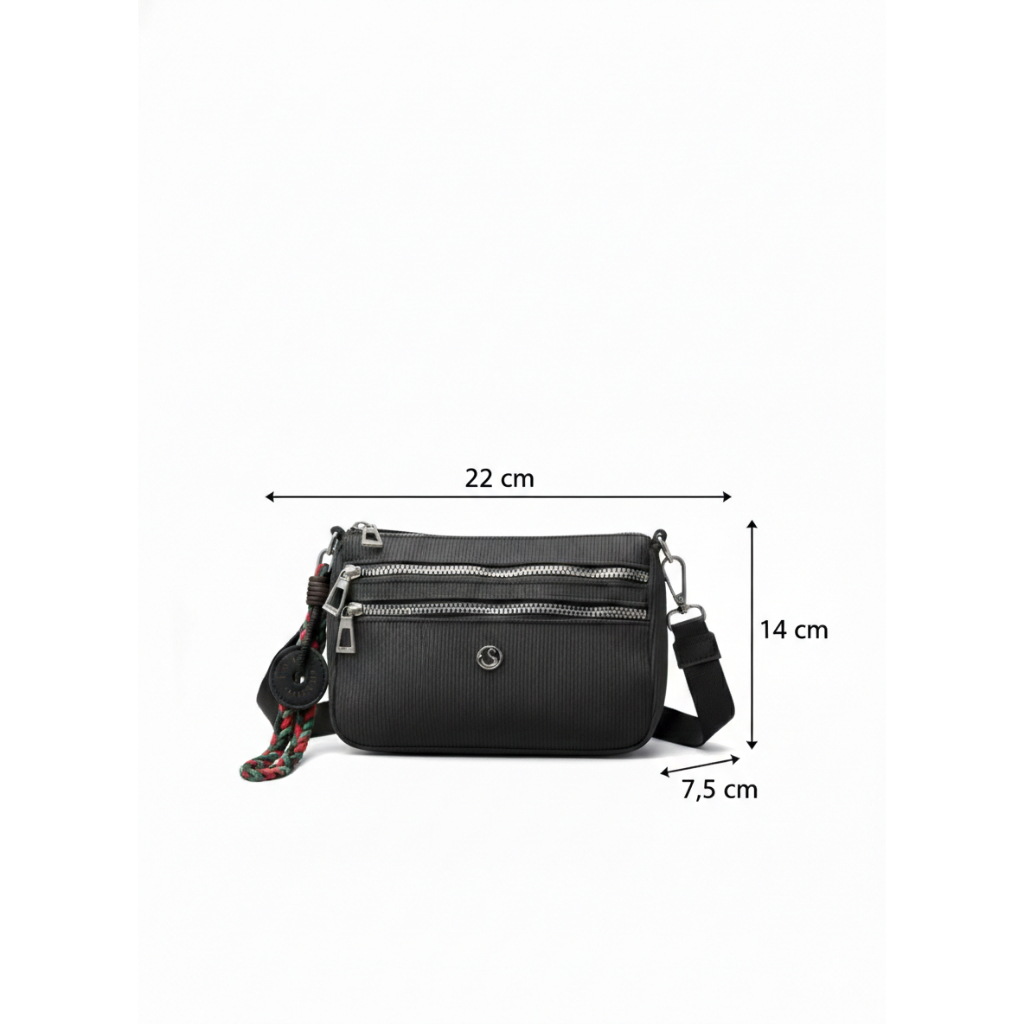 [ISLA] SIGHMON - Tas Selempang Dompet Wanita FREE GANTUNGAN Crossbody Bag