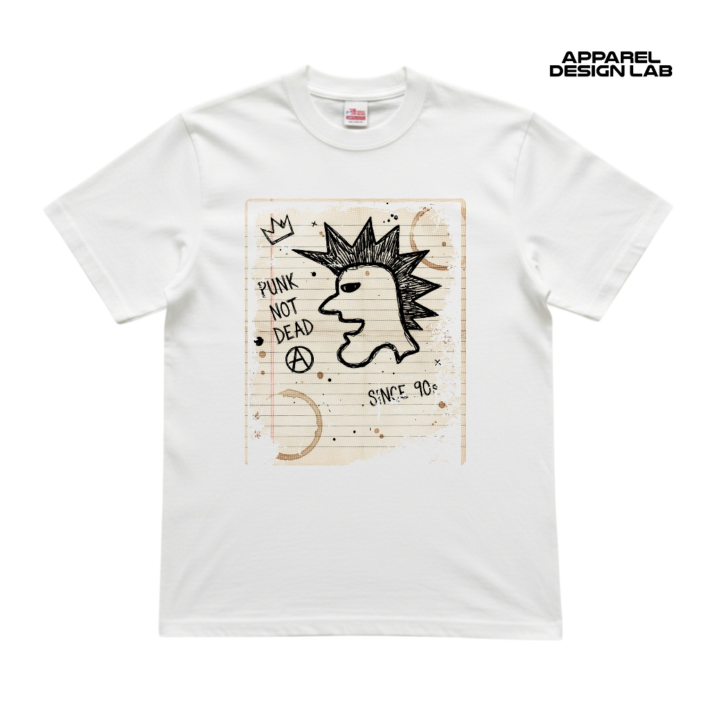 Kaos Vintage legend original PUNK Si Punker Heavyweight 16s White - T-Shirt Grunge Retro Nostalgia 9