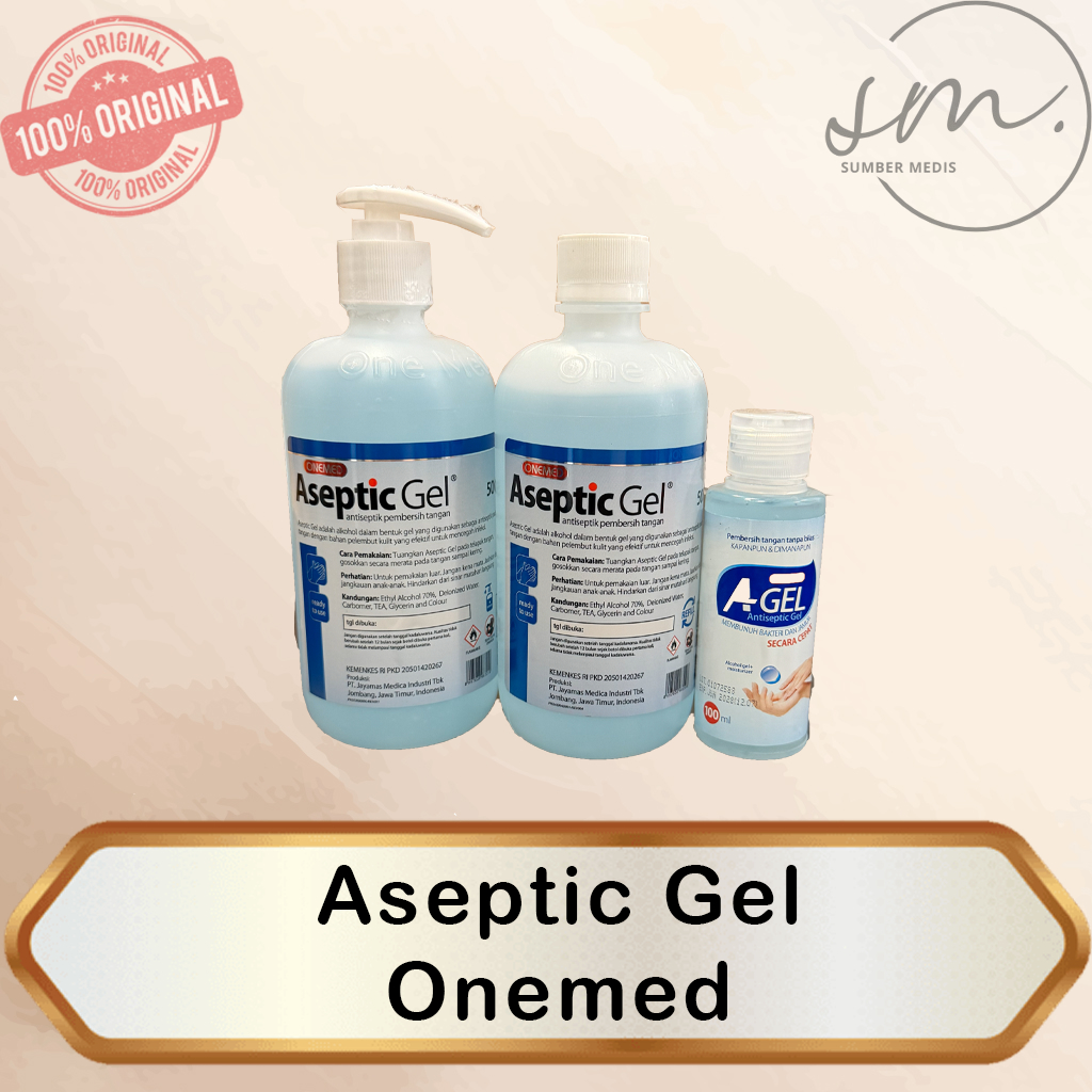 Aseptic Gel Hand Sanitizer Onemed / Aseptic Gel 100ml / Aseptic Gel 500ml Dispenser / Aseptic Gel 50