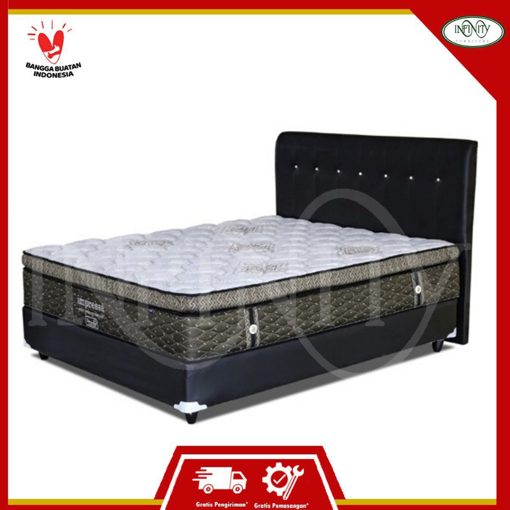 Elite Serenity Spring Bed Set Kasur Impressa Pocket Latex