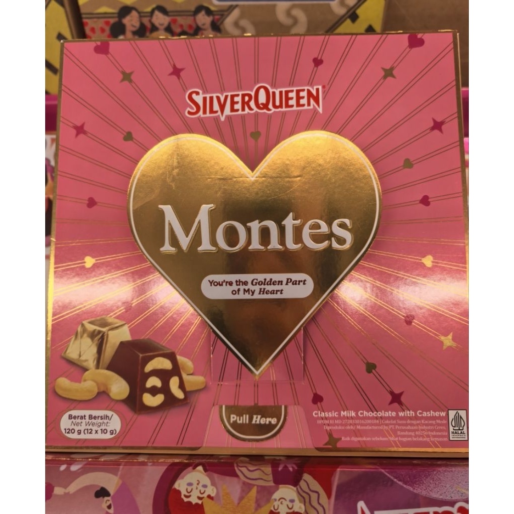 SILVERQUEEN MONTES BOX. SILVER QUEEN MONTES BOX. COKLAT VALENTINE