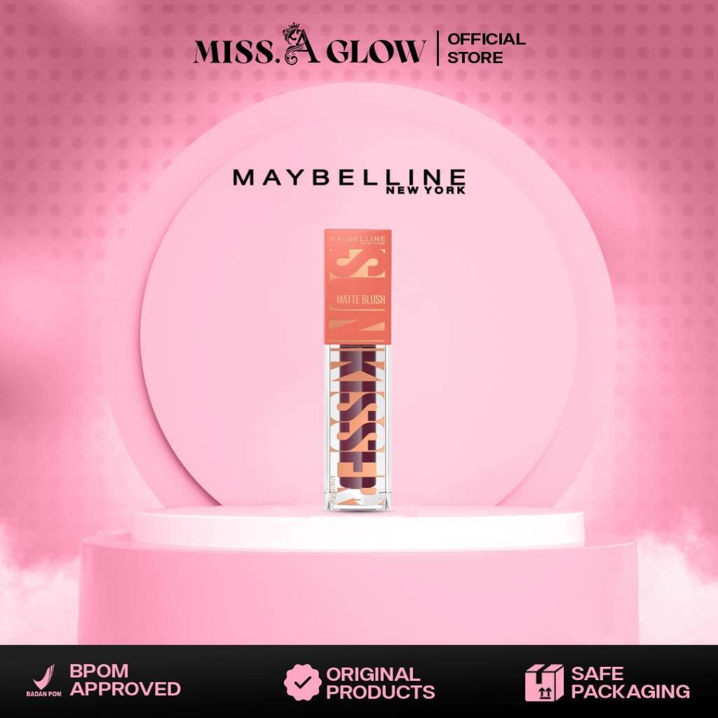 MAYBELLINE OFFICIAL Sunkisser Liquid Blush 5.4mL Instant Fresh Cheeks Glow Matte Cream Blush Liquid 