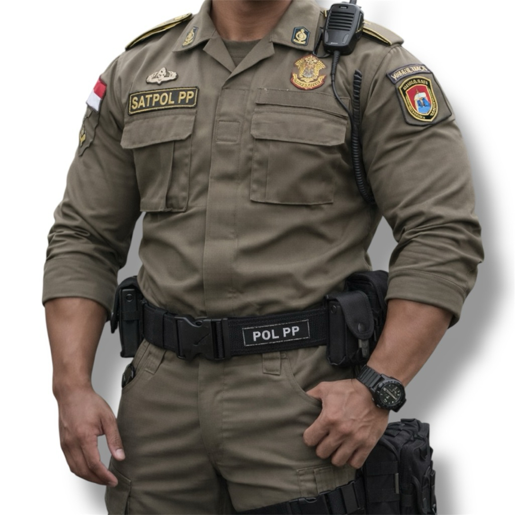 KOPEL CEKLOK KANVAS SATPOL PP - KOPEL HITAM SATPOL PP