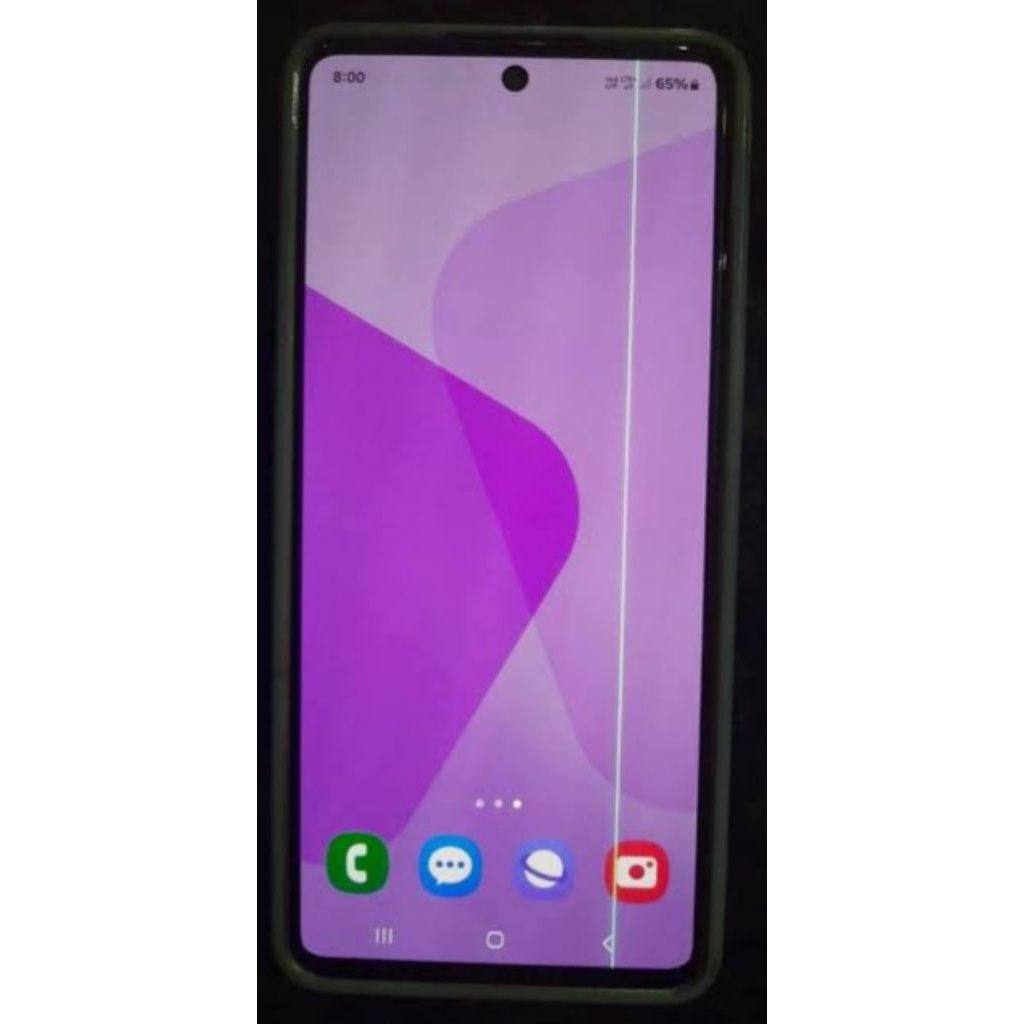 LCD COPOTAN SAMSUNG A73 5G + FRAME MINUSGREEN LINE